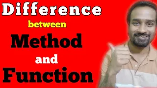 Difference between function and method