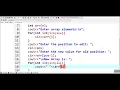 How to replace an element in an array in C