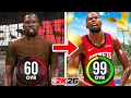KEVIN DURANT BUILD 60 OVR to 99 OVR in 1 No Money Spent No MyCareer