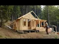 Download Lagu Alone in the Mountains: Building a Wooden House from Start to Finish