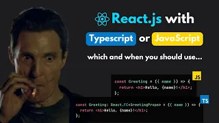 Should you use React with Typescript or Javascript