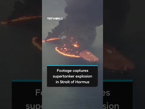 Supertanker struck naval mine while leaving Strait of Hormuz