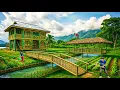 Download Lagu TIMELAPSE : Building a New Bamboo House and the Poor Life of the Orphan Boy by the River