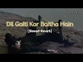 DIL GALTI KAR BAITHA HAIN| [SLOWED+REVERB]QAWALI SAD SONG 