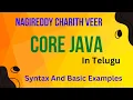 Part 3 Syntax Of Java And Basic Java Programming Java Programming In Telugu