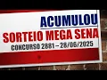 Download Lagu ACUMULOU | RESULTADO MEGA SENA 28/06/2025 CONCURSO 2881