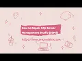 How to Repair SQL Server Management Studio
