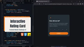 Interactive Rating Card - Challenge HTML CSS JS ASMR Frontend Mentor