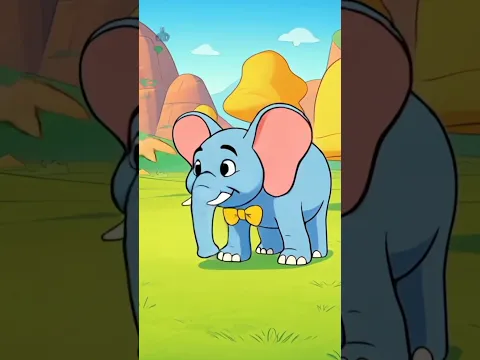 Ek Mota Hathi, एक मोटा हाथी, Bhola Bhalu Rhyems and kids song #shorts #trendingshorts #poem
