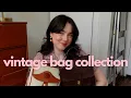 my vintage purse collection Coach and Dooney Bourke