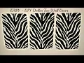 DIY Dollar Tree 3 Piece Canvas Zebra Print - Home Decor