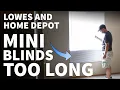 How to Shorten Mini Blinds Length - Shorten Faux Wood and Aluminum Blinds to Custom Length