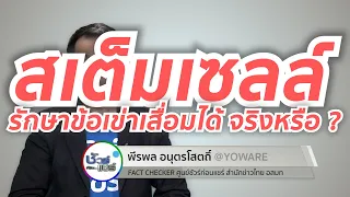การฉีดสเต็มเซลล์เพื่อรักษาข้อเข่าเสื่อม สามารถรักษาให้หายขาดได้จริงหรือไม่