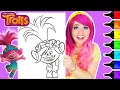 Coloring Poppy from Trolls Coloring Page Ohuhu Art Markers