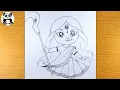 Chhath Puja Drawing maa god pencil sketch how to draw gods TaposhiartsAcademy