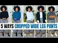 Styling Cropped Wide Leg Pants 5 Ways Outfit Ideas For Work