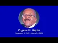 Eugene Taylor Memorial Service McGonigle Funeral Home April 3 2020