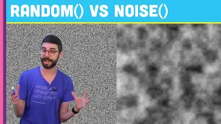 Noise vs Random in p5 js