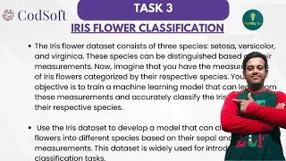 IRIS FLOWER CLASSIFICATION PROJECT BASED ON DATA SCIENCE CODSOFT DATA SCIENCE INTERNSHIP TASK 3