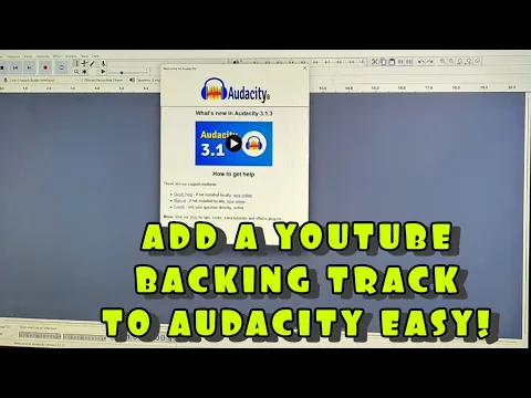 Download MP3 How to Easily Record a Backing Track from YouTube into AUDACITY !