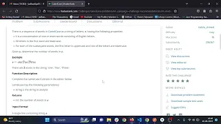 Camel case String Javascript HackkerRank Very understanding and easy solution in javascript