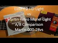 Elixir PB HD's vs Martin Retro Monel Light Acoustic Guitar Strings Comparison