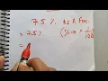 75 as a fraction Fractions Percentages Surendra Khilery Hindi