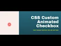 Css Custom Animated Checkbox CSS Toggle Switch On Off Button Design Using HTML And CSS