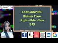 LeetCode199 Binary Tree Right Side View WhiteBoard FAANG Interview Questions-BFS