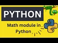 Math module in Python Mathematical functions in Python