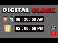 How to Create Digital Clock Using JavaScript Project 02 - Coding Lovers