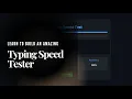 Typing Speed Test App Using HTML CSS JavaScript Beginner-Friendly Project With Code