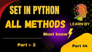Set Methods in Python Complete Guide add remove update union