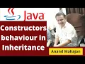 Behaviour of constructors in inheritance in JAVA - By Anand Mahajan Mahajan Computers Kurukshetra