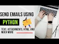 Send Emails Using Python - Plain Text Adding Attachments HTML Emails and Much More Updated