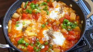 لوعندكم بطاطس وطماطم هاتقدرو تعملو الفطار الرهيب ده وبدون أجبان كمان و ريحته هاتجيب اخر الدنيا دندنها