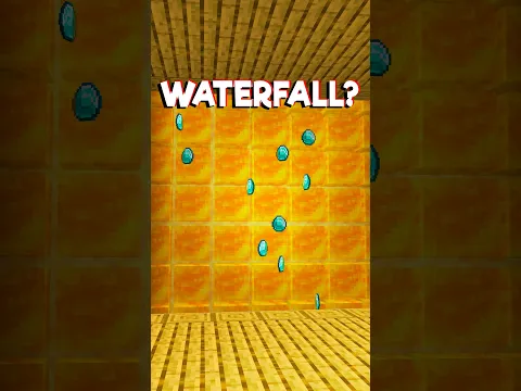 Minecraft Item Waterfall....🤔 (Payphone) #minecraft #shorts