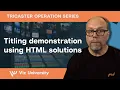 Titling demonstration using HTML solutions