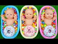 Download Lagu Full of 3 Rainbow BathTubs Candy with M\u0026M's \u0026 Magic Slime Cutting Video