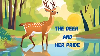 The deer and her pride | kids English moral story | Bed time stories for kids | 3 minute story |