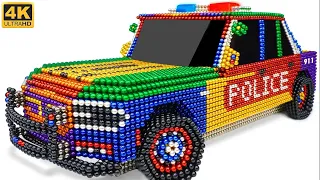 LIVERY MOBIL POLISI BOLA MAGNET PELANGI PALING KEREN BUILDING ASMR YANG SUPER MEMUASKAN 4K
