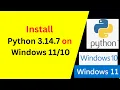How to Install Python 3 14 7 on Windows Run Python Programs EASY Beginner Tutorial