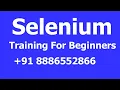 Selenium Training s 5 For Beginners 91 8886552866