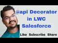 api Decorator in LWC Salesforce with Example Public Property in Lightning Web Component
