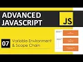 JavaScript Tutorial 7 Variable Environment Scope Chain Advanced Concepts