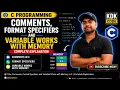 Lecture 5 Format Specifiers and Variable Works with Memory in C C Programming in Hindi