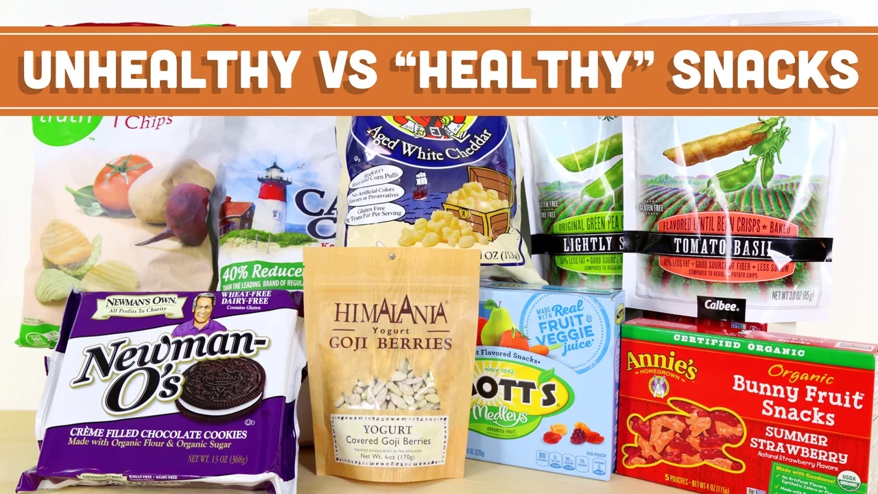 Unhealthy VS Healthy Snack Foods - Mind Over Munch