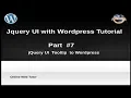 How to use jQuery UI with wordpress for beginners from scratch - jQuery Tooltip with Wordpress