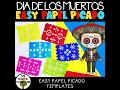DIY Papel Picado Templates Como Hacer Papel Picado