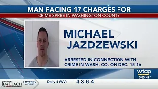 WCSO says lifelong multistate criminal facing 17 new charges after crime spree